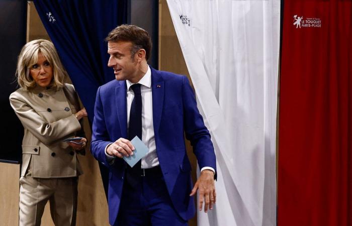 Brigitte and Emmanuel Macron voted at Le Touquet