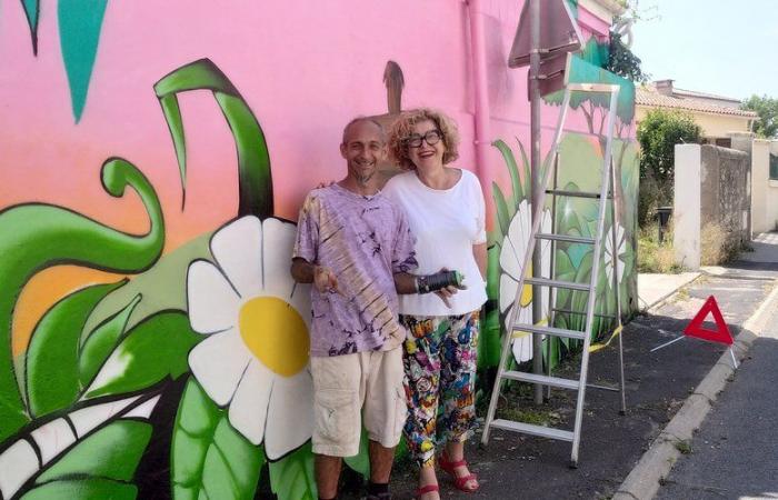 Reka, the artist of happiness who brings a smile with her new fresco