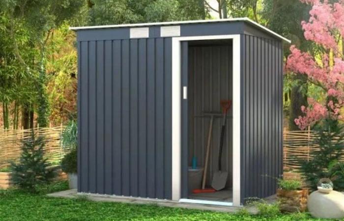 It’s back in stock: this metal garden shed is less than 150 euros during the sales