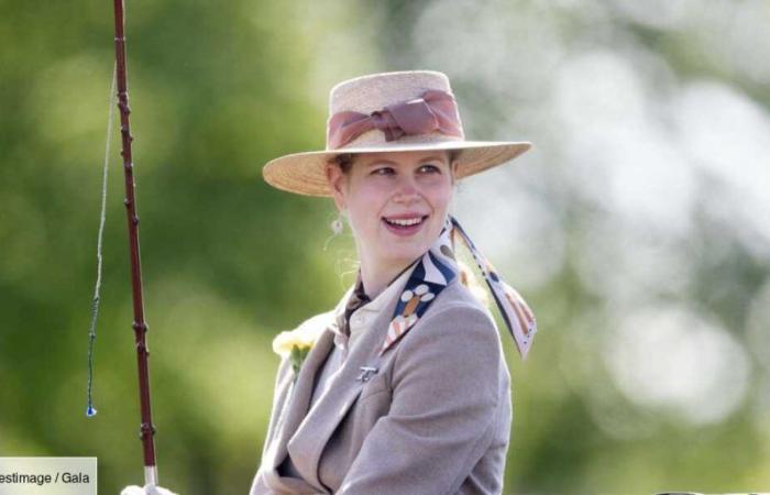 Lady Louise Windsor in good company: this young man never leaves her side!