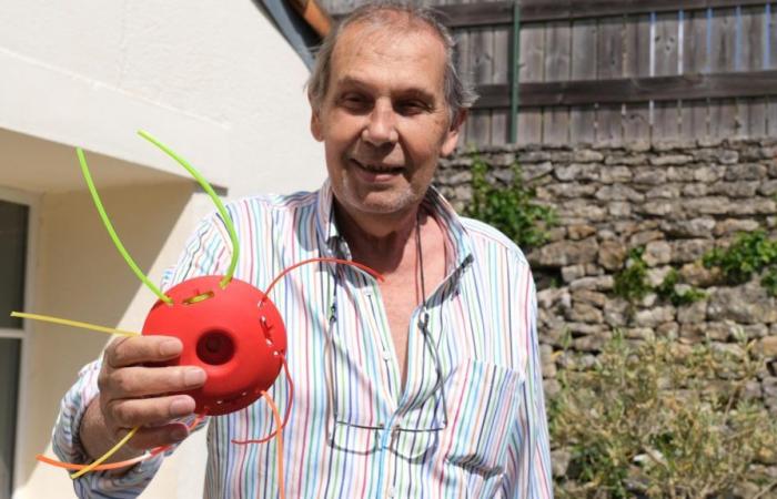 In Niort, Claude, 70, wants to market his “universal and simple” brush cutter head