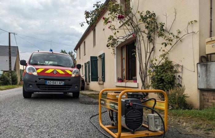 Several houses flooded after storms in the Saint-Martin-d’Auxigny sector