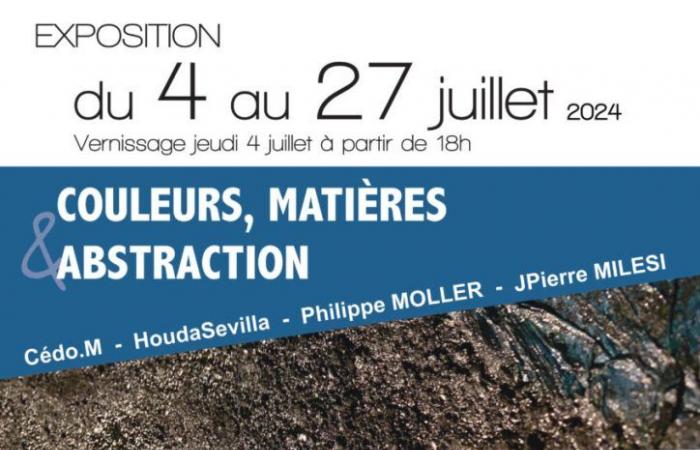 In July, “Colors, Materials, Abstraction”. Exhibition at the Galerie Wilson, Blois.