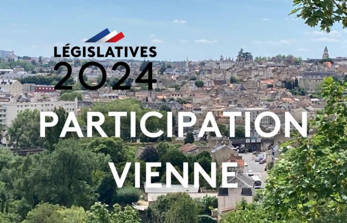 2024 LEGISLATIVE ELECTIONS in Vienne. Discover the participation rate of the 1st round at 12 p.m.