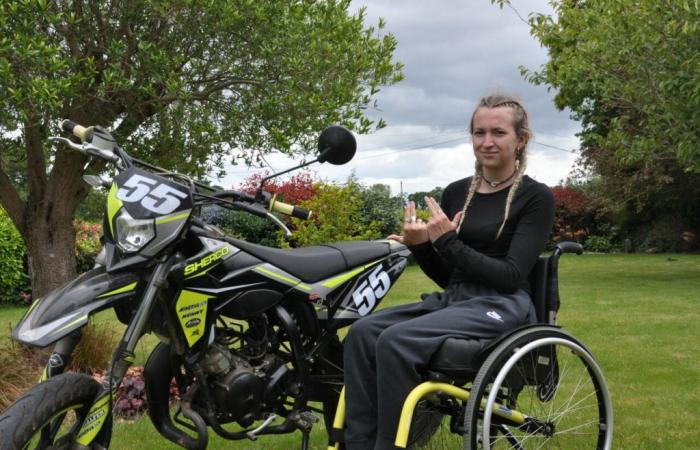 Near Guingamp. Eloane, 17, rebuilds herself after her terrible motorcycle accident