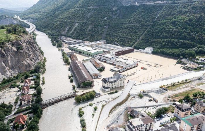 Bad weather: In Valais, the water broke everything in its path