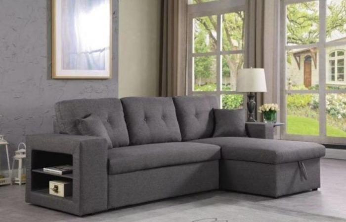 Sales: this convertible corner sofa is available at an unbeatable price at Conforama