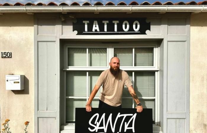 a Rochelais opens a temporary tattoo parlor on the Ile de Ré