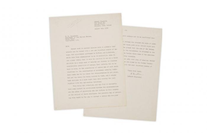 Spacesuit, Einstein’s letter on atomic weapons…: a memorable auction is being prepared