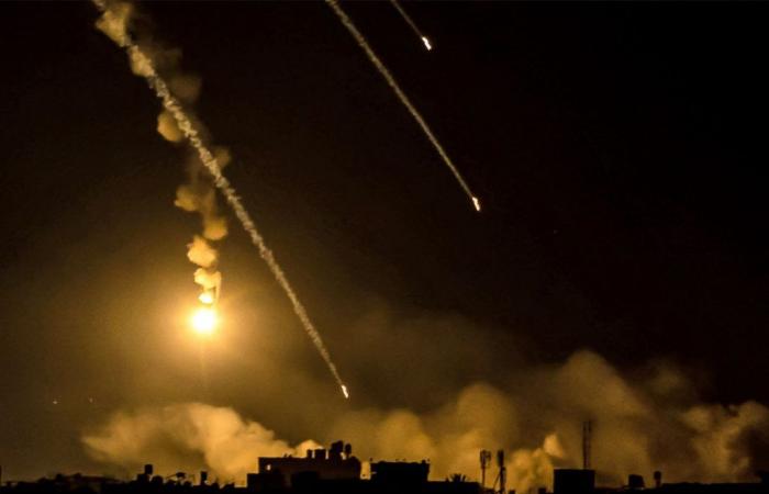 A salvo of “20 projectiles” fired from Gaza towards Israel