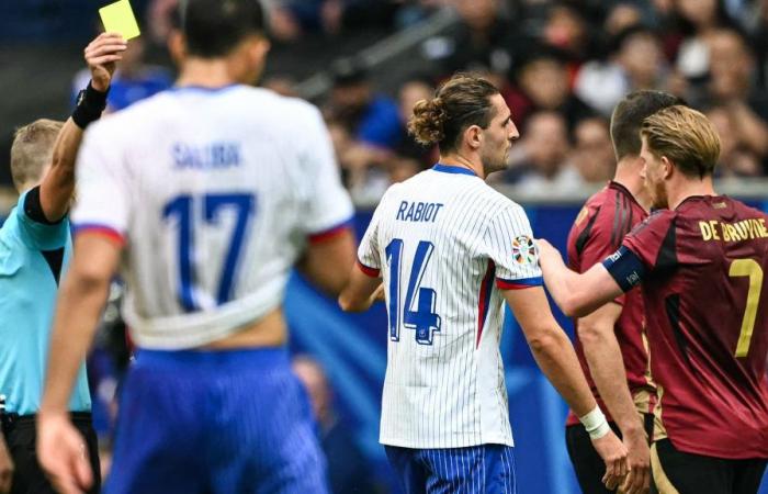 Rabiot warned and suspended for a possible Euro quarter-final with the Blues
