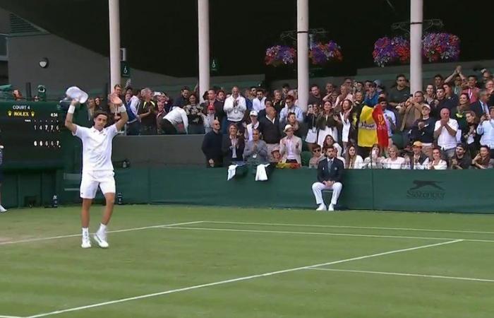 VIDEO. Arthur Cazaux also wins his France-Belgium by beating Zizou Bergs for his first victory at Wimbledon after a big fight