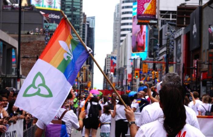 Back in pictures: the Pride March in Toronto, French side