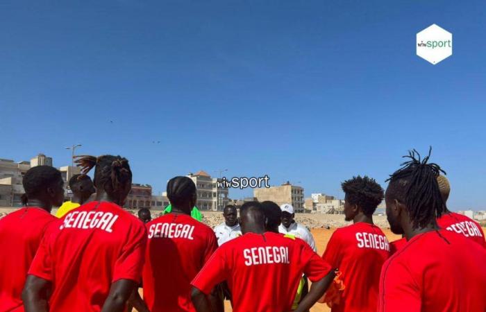 Beach Soccer – Start of the regrouping in Toubab Dialao, the Lions prepare for Mauritania this Friday!