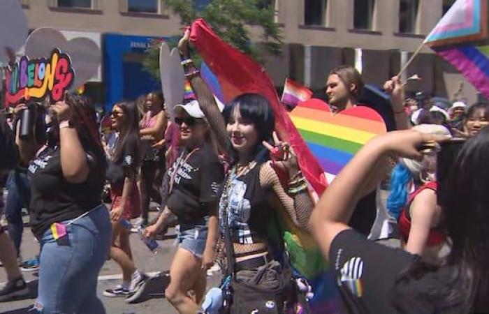 Thousands celebrate Pride in downtown Toronto Sunday
