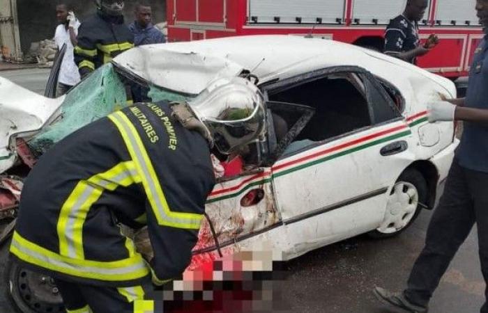 Ivory Coast: Yamoussoukro, one dead and 3 injured in a serious road accident involving three vehicles