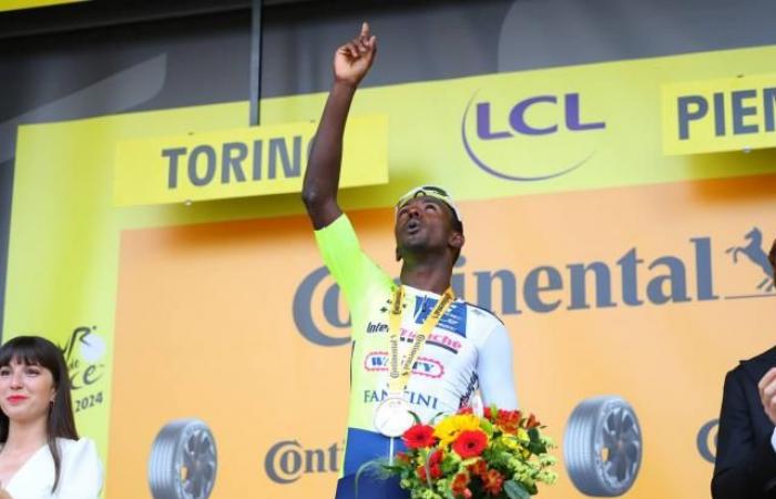 The classification of the 3rd stage of the Tour de France won by Biniam Girmay