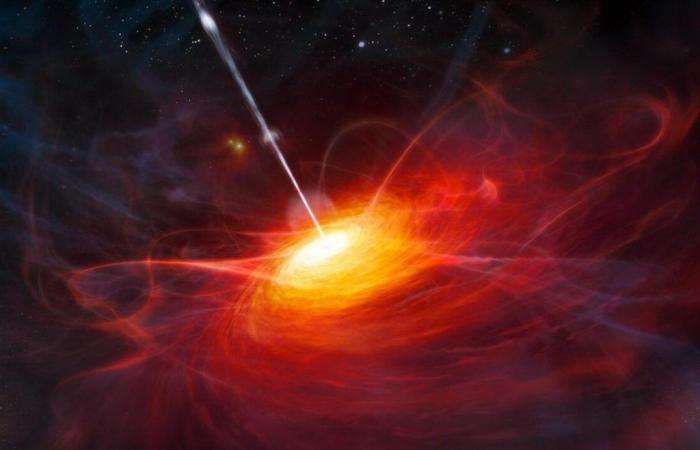 Gargantuan black hole challenges early Universe theories