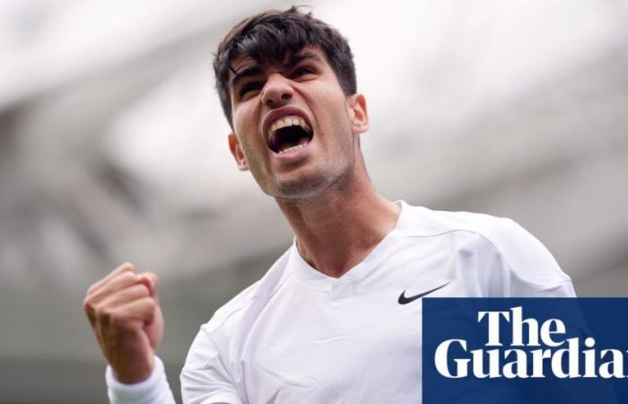 Carlos Alcaraz starts Wimbledon defence with win over lively Mark Lajal | Wimbledon 2024