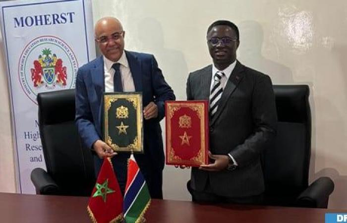 Gambia-Morocco: Signing in Banjul of a memorandum of understanding on higher education