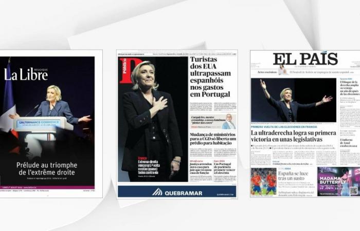 The international press points to the “triumph” of Marine Le Pen and the extreme right