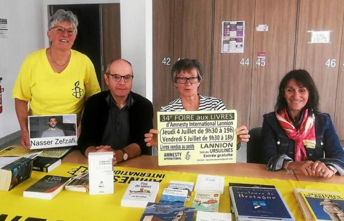 In Lannion, Amnesty International will hold its 34th book fair on Thursday 4 and Friday 5 July.
