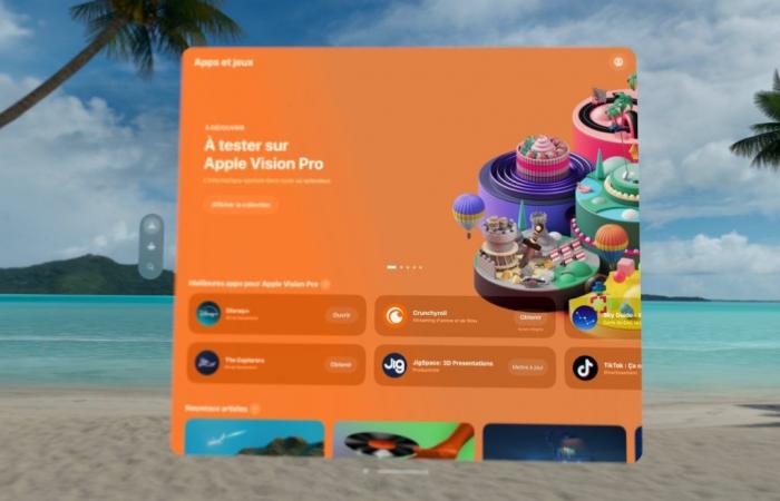 The App Store opens its doors in France for the Vision Pro