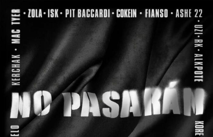 With the title “No pasaran”, around twenty rappers speak out against the RN