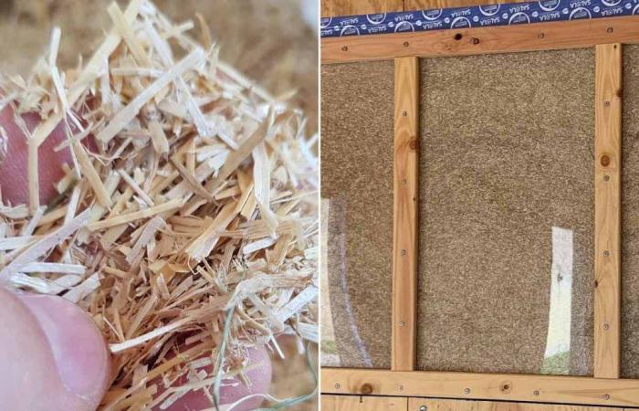 Insulation: blowing in “chopped straw” is said to be 4 times more effective than glass wool