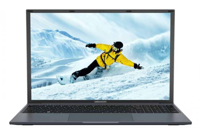Medion Akoya E16423 (MD62557), Cheap 16″ Full HD Gray/Blue Laptop Comfortable Lightweight Core i3 with Fast SSD – LaptopSpirit