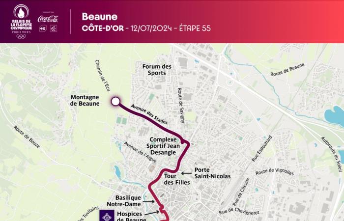 D-10 in Beaune – The Olympic Flame crosses the city on Friday July 12: route and activities