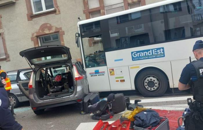 Moselle-Est. Accident between a bus and a car in Forbach: the driver seriously injured
