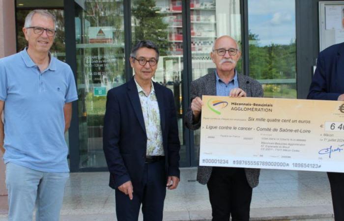 Mâcon: Thanks to glass recycling, €6,401 donated to the League against cancer