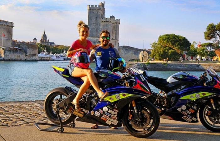Jonathan and Émeline Perrier, a couple in real life and a duo on a motorbike, are taking part in the 24 Hours of Barcelona