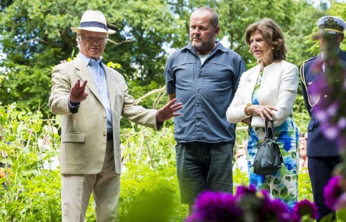 King Carl XVI Gustaf and Queen Silvia inaugurate the family garden of their villa Solliden designed by John Taylor