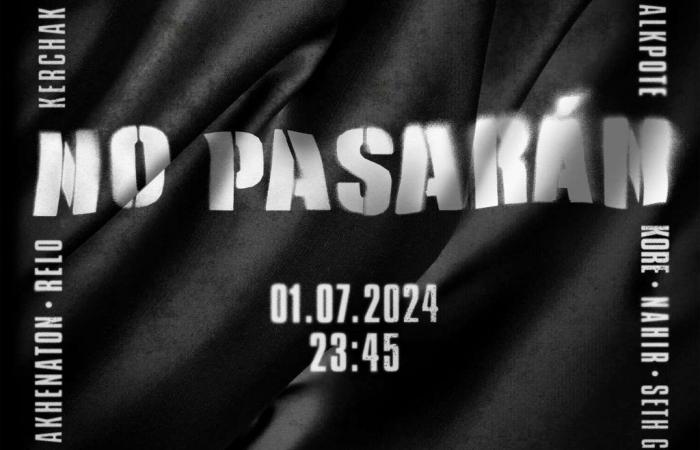 With the title “No pasaran”, around twenty rappers speak out against the RN
