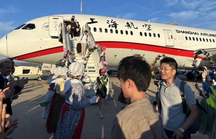 The airport located in Marignane welcomed nearly 250 passengers from China