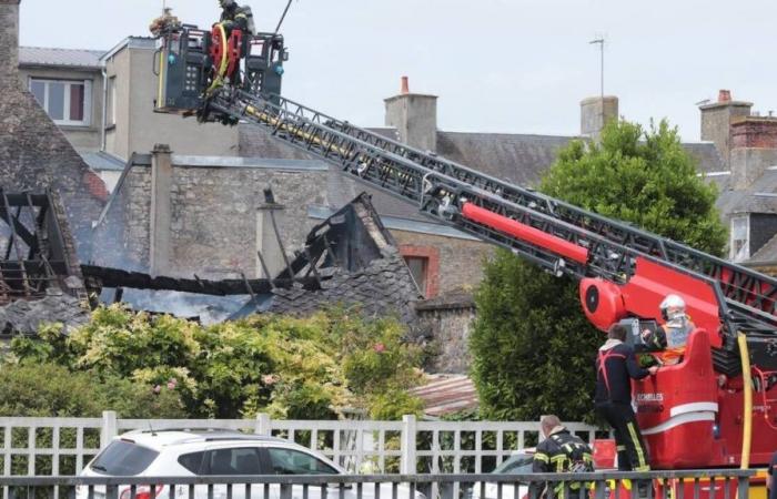 Fire breaks out at the Hôtel de France in Isigny-sur-Mer, several rooms destroyed