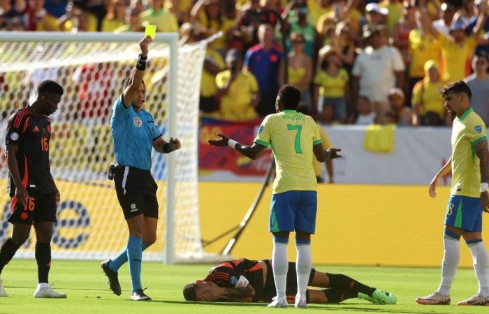 Vinicius suspended for quarter-final against Uruguay