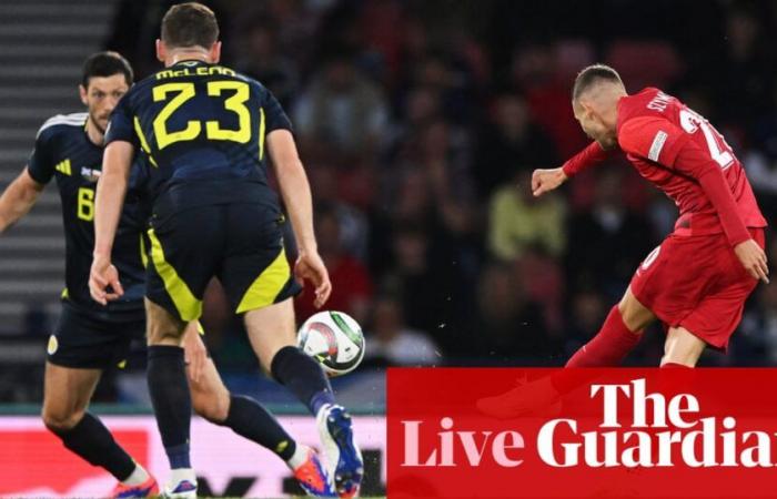 Scotland
      v
      Poland:
      Nations
      League
      –
      live
      |
      Nations
      League