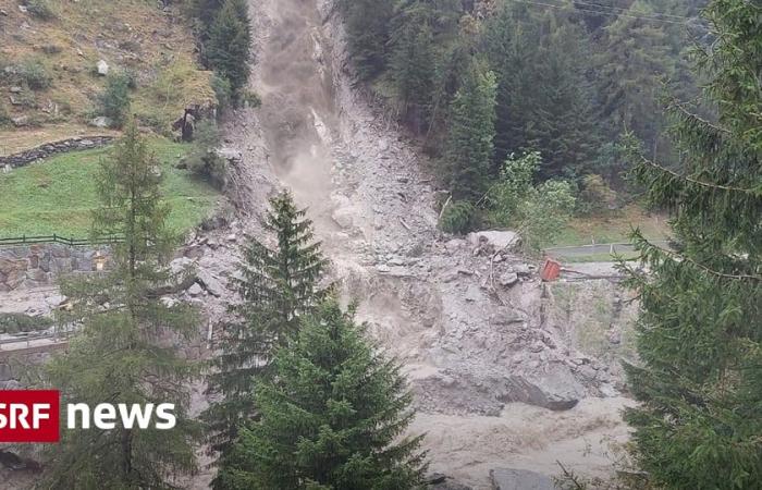 Landslide:
      Saas
      Valley
      cut
      off
      from
      the
      outside
      world
      –
      News