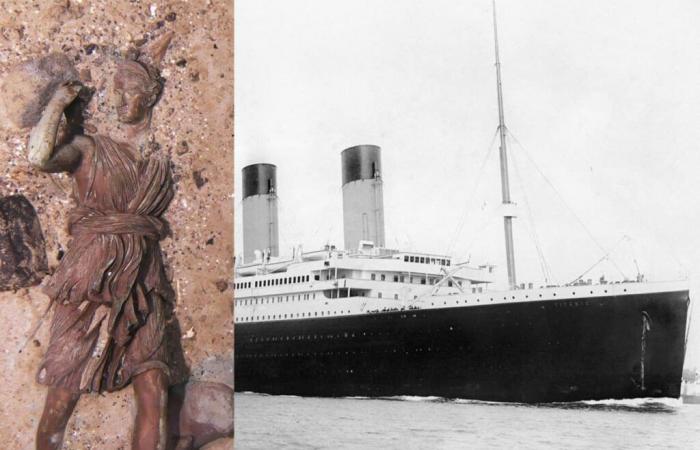 Titanic:
      a
      statue
      of
      Diana
      found
      in
      the
      wreck