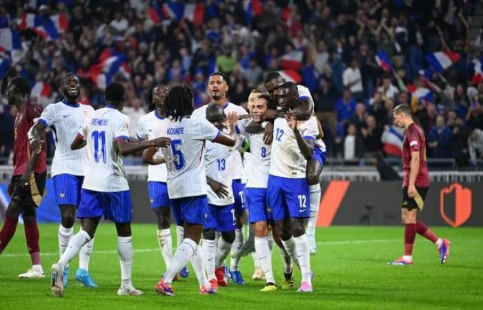 Les
      Bleus
      wake
      up
      against
      Belgium
      and
      move
      into
      second
      place
      in
      their
      Nations
      League
      group