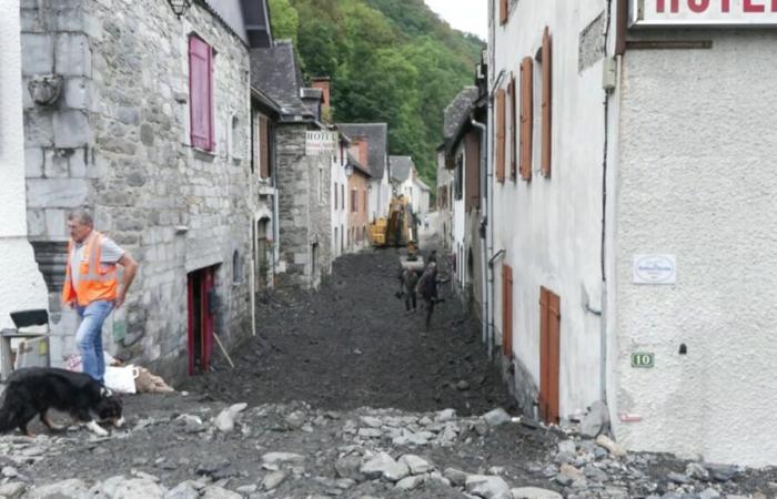 The
      start
      of
      repairs
      after
      bad
      weather
      in
      the
      Pyrénées-Atlantiques