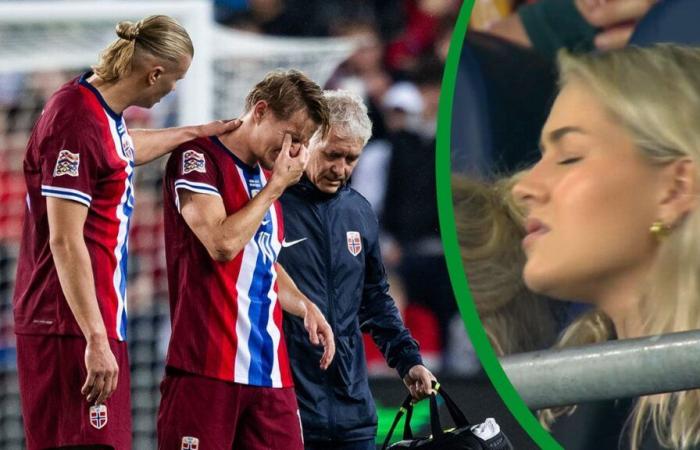 Nations
      League:
      Martin
      Odegaard
      cries
      on
      the
      pitch
      –
      girlfriend
      suffers
      with
      him
      |
      Sport