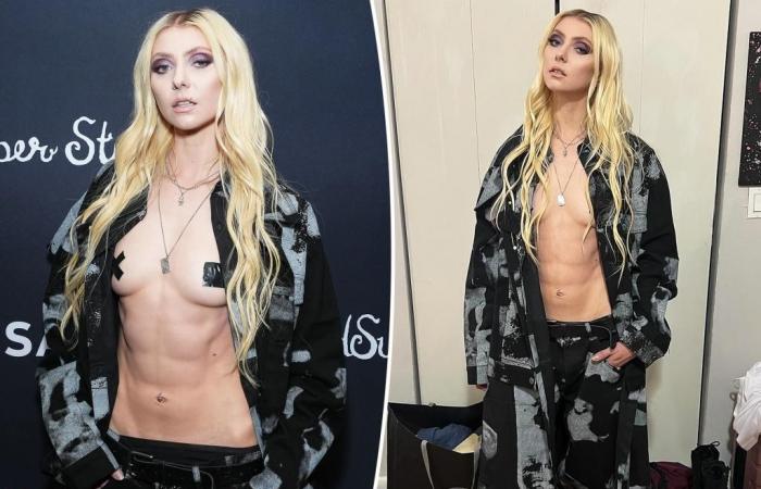 ‘Gossip
      Girl’
      alum
      Taylor
      Momsen
      ditches
      shirt
      in
      edgy
      ab-baring
      NYFW
      look