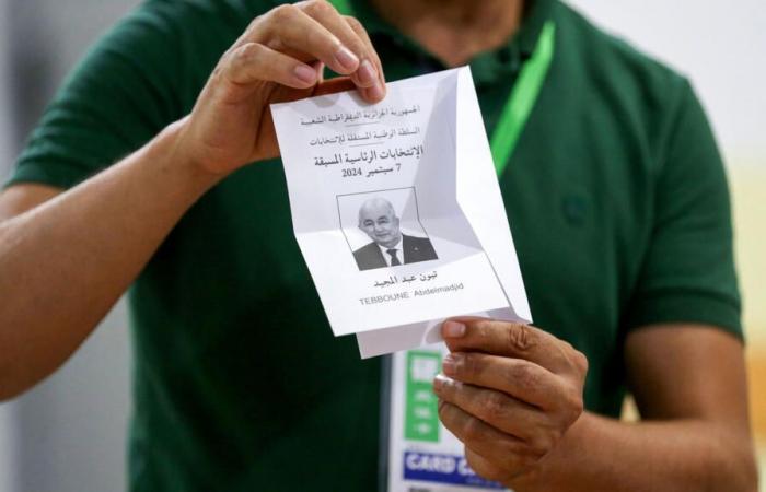 In
      Algeria,
      outgoing
      president
      Abdelmadjid
      Tebboune
      re-elected
      with
      84.3%
      of
      the
      vote