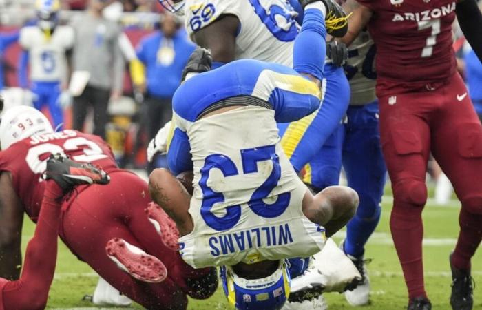 Injuries
      and
      miscues
      doom
      Rams
      in
      humbling
      41-10
      loss
      to
      Cardinals