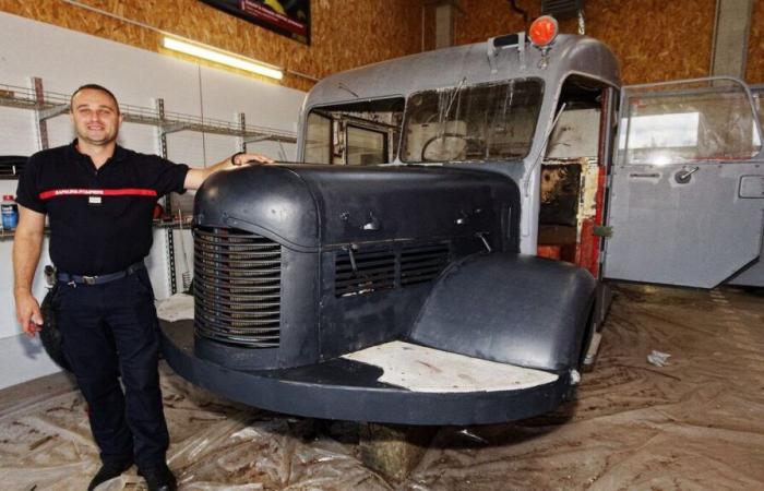 Seine-Maritime: between two interventions, the firefighters restore an old fire van