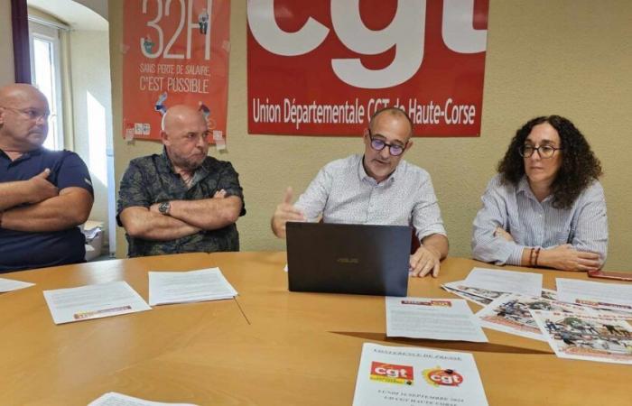 Union return for the CGT of Haute-Corse which will demonstrate on October 1st